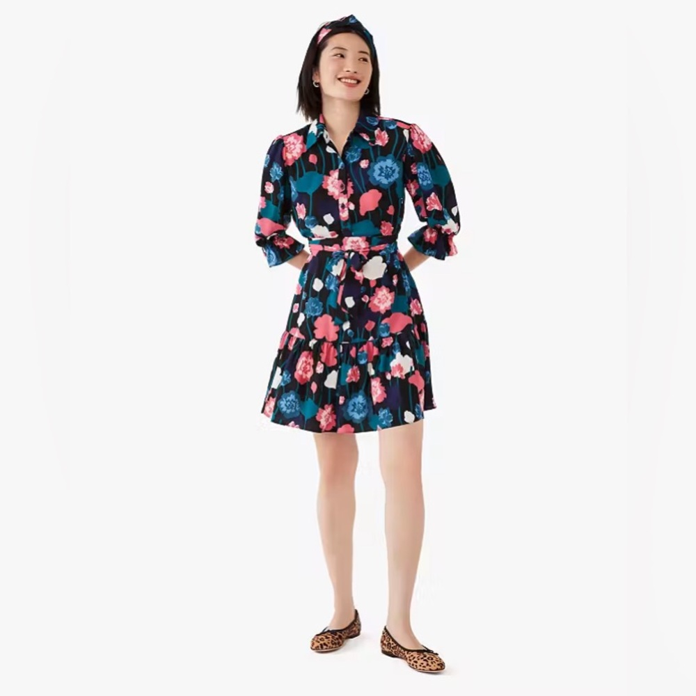 Kate Spade Vineyard Floral Fluid, size M, EUC